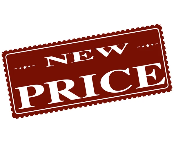 Nuovo bollo dei prezzi — Vettoriale Stock