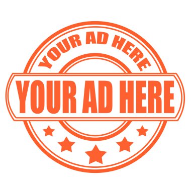 your ad here stamp clipart
