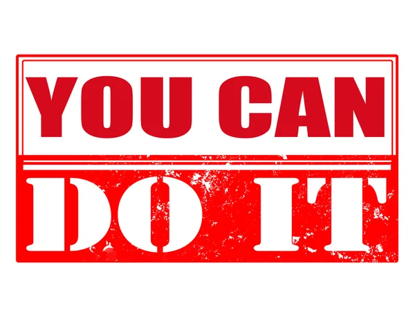 You can do it  stamp — Wektor stockowy