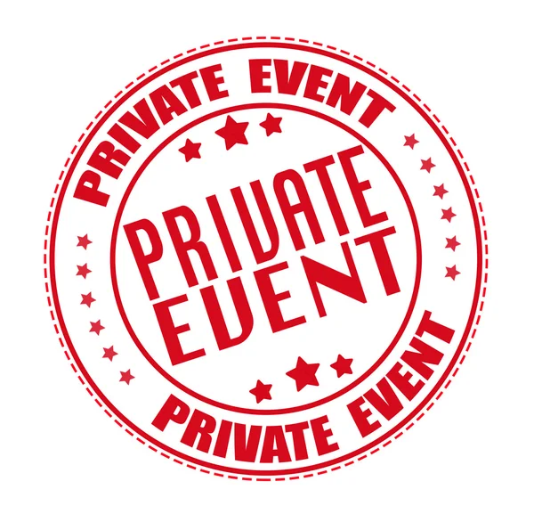 Timbro evento privato — Vettoriale Stock