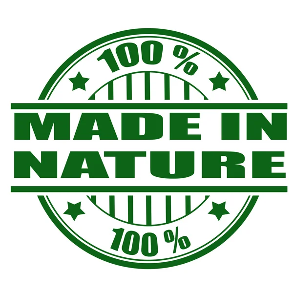 Made in nature stamp — Stock Vector