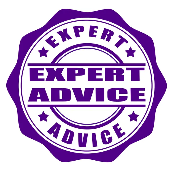 Expert advice stamp — Stock Vector