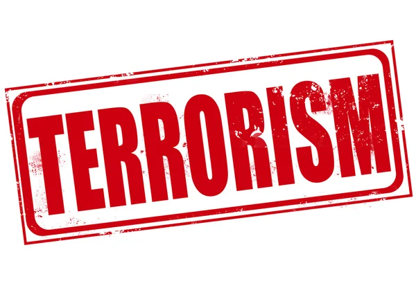 Timbre terrorisme — Image vectorielle