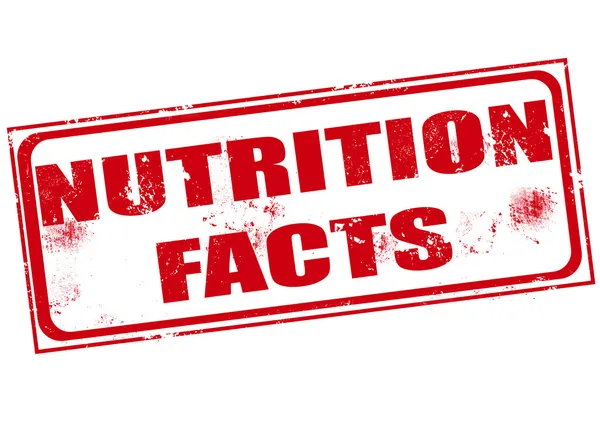 Nutrition fakta stämpel — Stock vektor