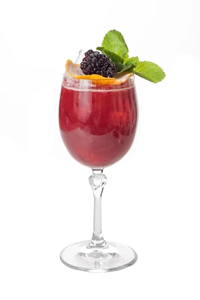 Red Cocktail in Wine Glass — Stock Photo, Image