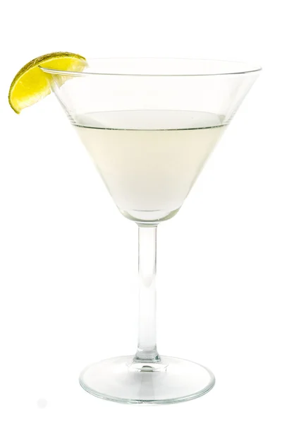 Transparent cocktail with lime decoration Stock Photo