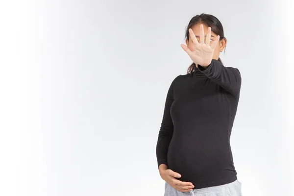 Violencia Mujeres Embarazadas Mujeres Embarazadas Abusadas — Foto de Stock