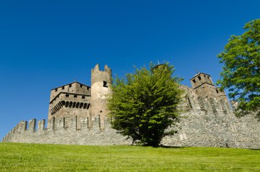 fenis aosta Vadisi İtalya'nın Orta Çağ Kalesi