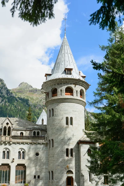 Kasteel van gressoney-saint-jean — Stockfoto