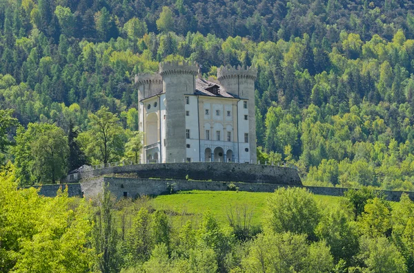 Aymavilles castle - aosta valley - Itálie — Stock fotografie