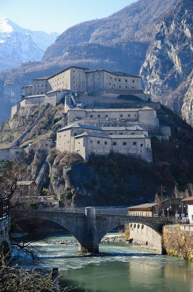 Barden-Festung im Aostatal — Stockfoto