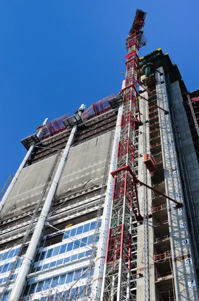 Hochhaus im Bau — Stockfoto