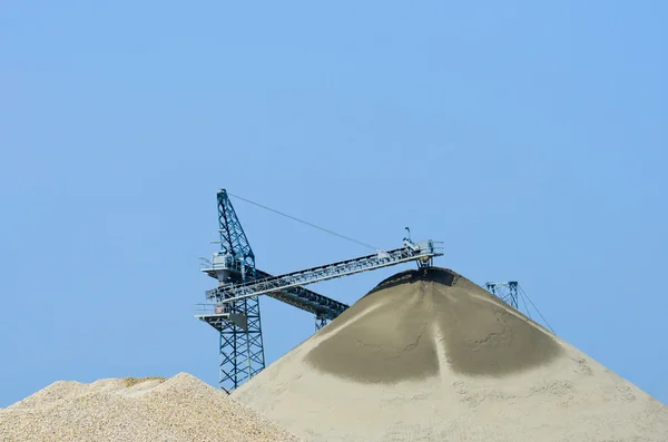 Sand and gravel quarry — Stock Photo, Image