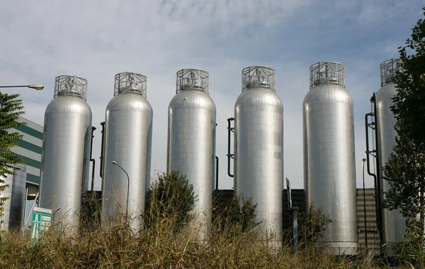 Industriella silos — Stockfoto