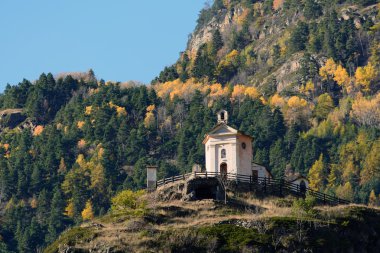 Tapınak rochefort - valle d'aosta - İtalya