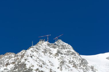 Teleferik inşaat alanında 4000 metre - mont blanc