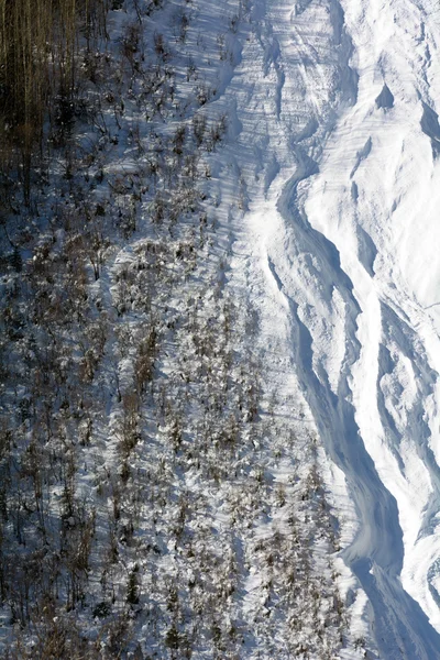 눈사태 산에 — 스톡 사진