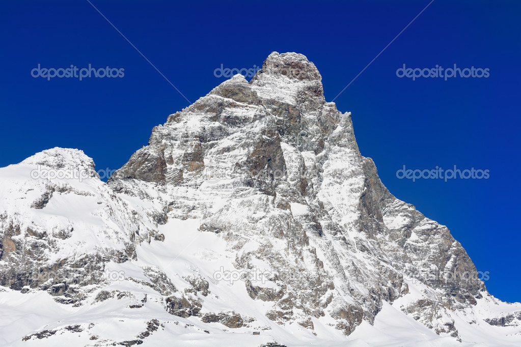 Mount Matterhorn in winter - 4,478 m.s.l.m.