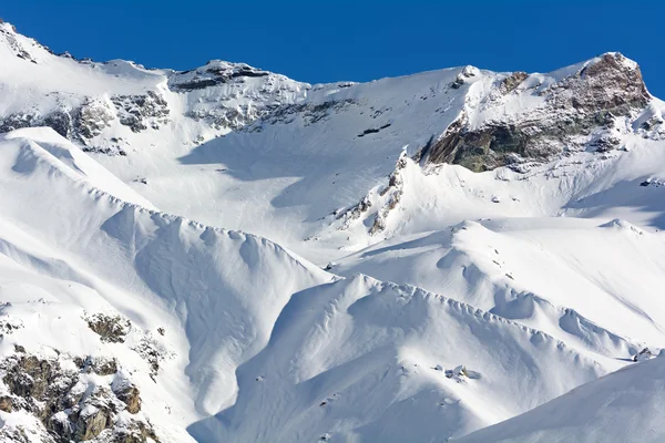 Vinter i hög valtournenche — Stockfoto