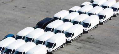 Vans to transport clipart