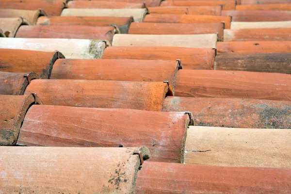 Curved clay tiles — Stock Photo, Image