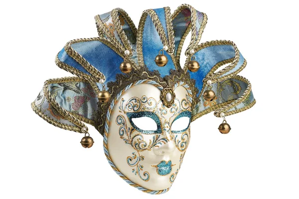 Isolated Blue Venetian mask — Stock Photo, Image