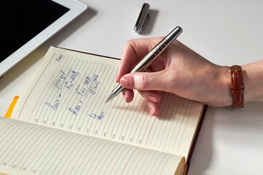 kadın yazma ve finansal verilerin analizi