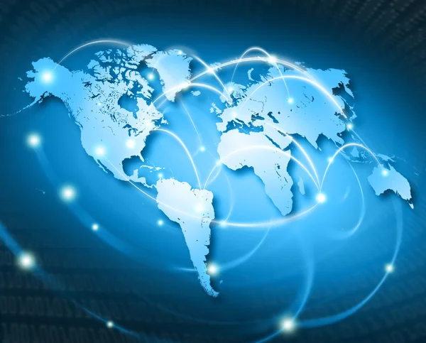 Connected world - isa — Stock Photo, Image