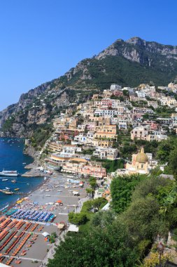 Positano görünümü yukarıdaki