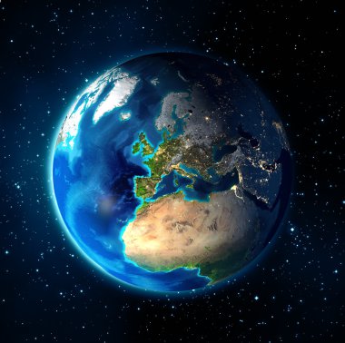 NASA - Avrupa odaklanmak - dünya uzay görüntüleri