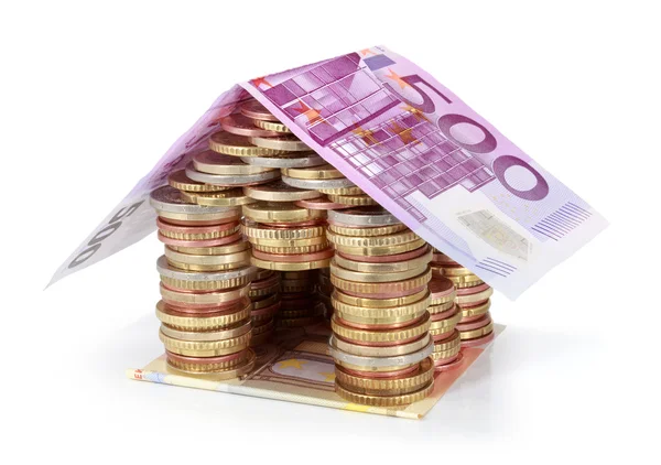 Savings for real estate project - roof 500 euro — Stock Photo, Image