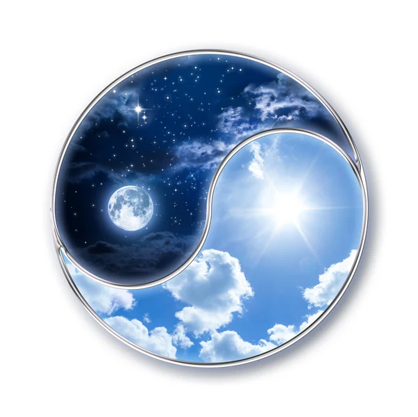Икона тао - луна и солнце — стоковое фото
