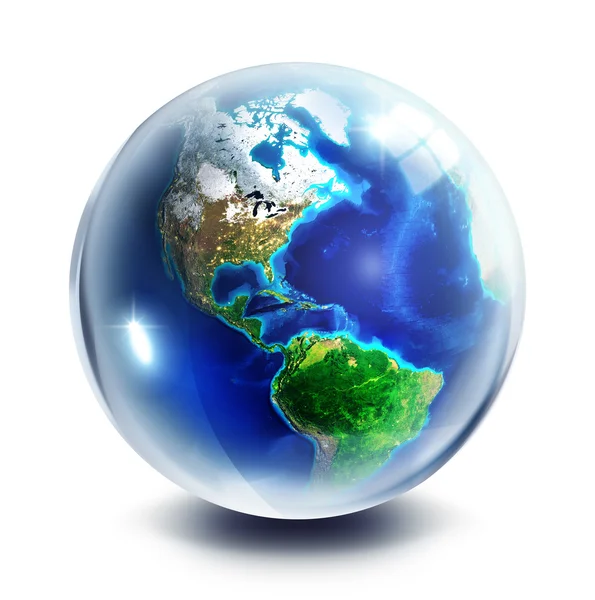 Drop globe - Usa — Stock Photo, Image