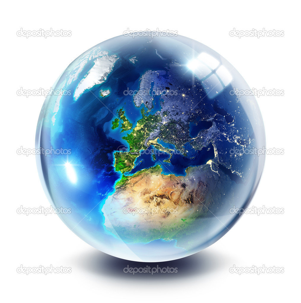 Drop globe - Europe