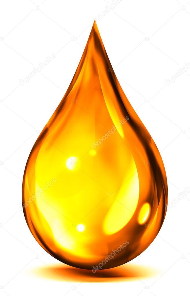 Drop of oil or fuel