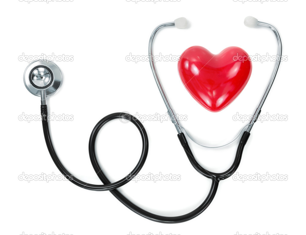 Heart and stethoscope