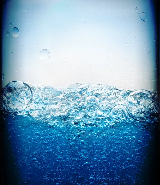 Água fizzy closeup — Fotografia de Stock