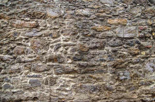 Walking Fortress Could Resist Taking Picture Wall Made Stone Stones — Stock Photo, Image