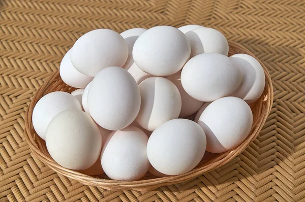 Family Very Fond Chicken Eggs Could Pass Many Basket Photographed — Stock Photo, Image