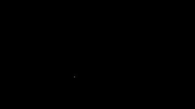 Beyaz çizgi, kağıt para yığını siyah arka planda izole nakit ikonu. Para desteleri. Para birimi. 4K Video hareketli grafik canlandırması