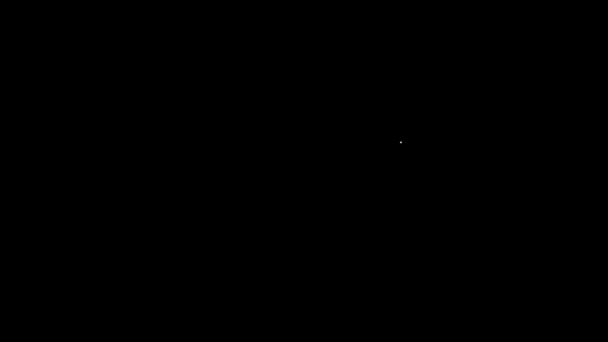 Siyah arkaplanda seni seviyorum yazılı beyaz satır konuşma balonu. 8 Mart. Uluslararası Mutlu Kadınlar Günü. 4K Video hareketli grafik canlandırması — Stok video