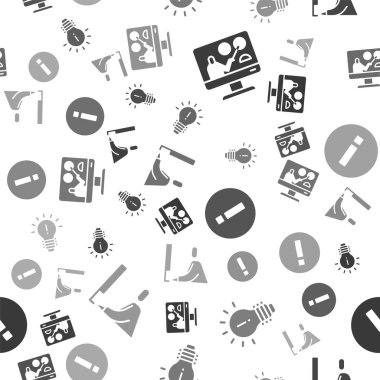 Çevrimiçi eğitim, fikir kavramına sahip ampul, bilgi ve bilgisayar başında kusursuz bir model üzerinde çalışan öğrenci. Vektör