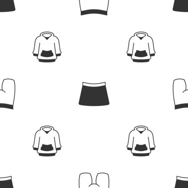 Bisiklet şortunu, eteği ve kapüşonluyu düzgün bir şekilde ayarla. Vektör