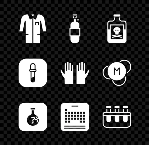 Business accessories flat line vector icons set