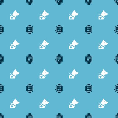 Akıllı saat ve Rehber köpeği kusursuz şekilde ayarla. Vektör