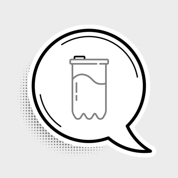 Line Water Filter Cartridge Pictogram Geïsoleerd Grijze Achtergrond Kleurrijk Concept — Stockvector