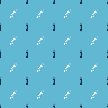 Test tüpünü ve Pipette 'i pürüzsüz desene ayarlayın. Vektör