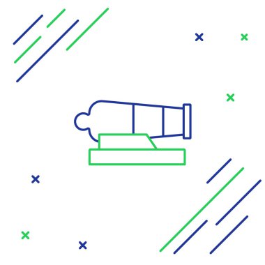 Çizgi Topu simgesi beyaz arkaplanda izole edildi. Renkli taslak konsepti. Vektör