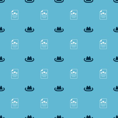 Batılı kovboy şapkası ve bağımsızlık ilanını kusursuz düzene sokun. Vektör