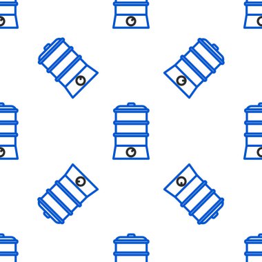 Çift Hat Kazan simgesi beyaz arkaplanda izole edilmiş pürüzsüz desen. Renkli taslak konsepti. Vektör.